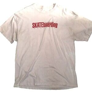 Vintage 90's Transworld Skateboarding Magazine T Shirt Light Pink